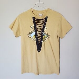 Vintage Furst of A Kind Lace Up Graphic T-Shirt